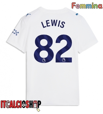 Manchester City Rico Lewis #82 Terza Maglia Femmina 2026-27 Manica Corta